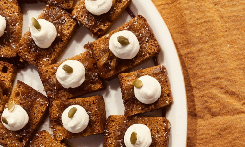 Bouchée de pain d'épices pour cocktail